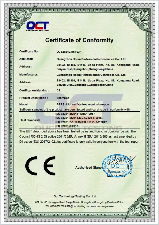 CE Certificate