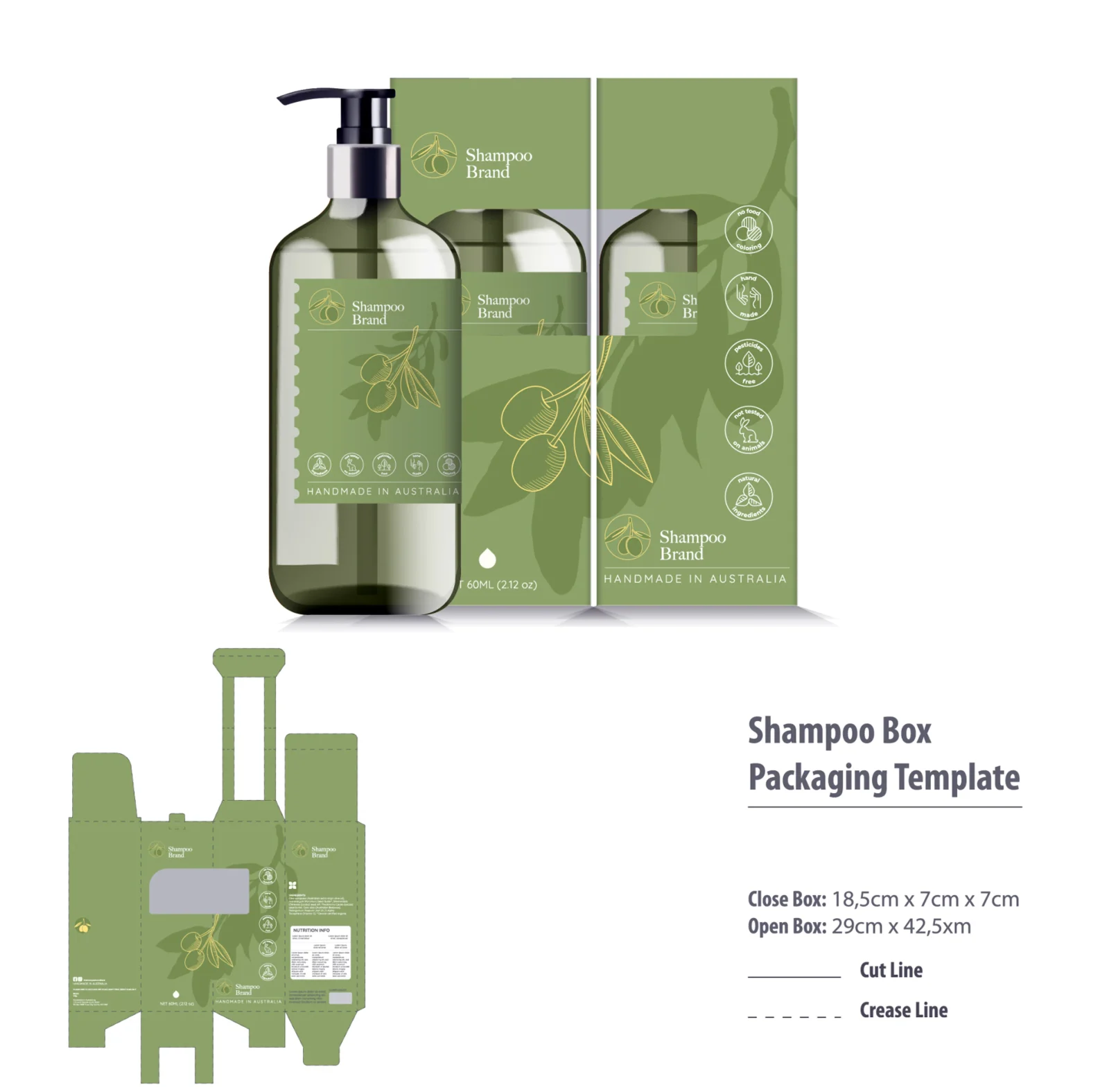 private label hair care package design