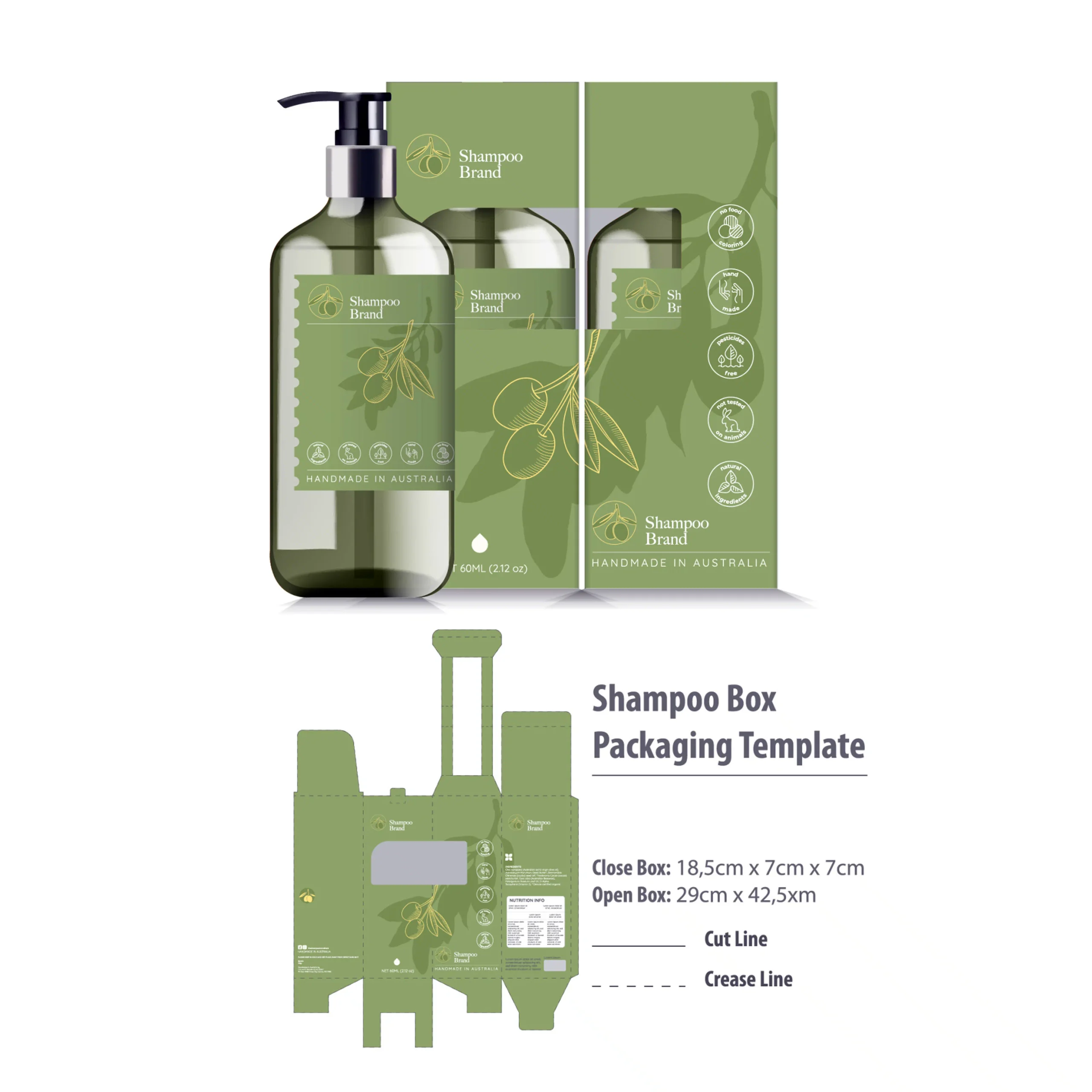 private label hair shampoo packaging design