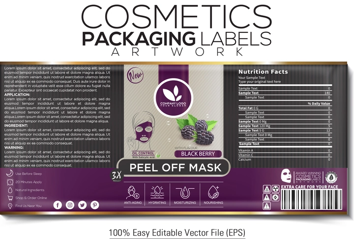 hair shampoo packaging design