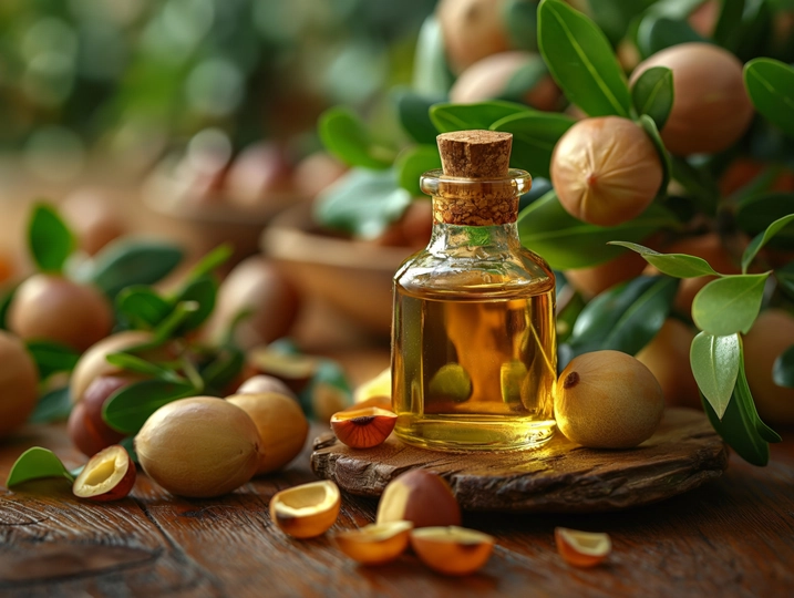 argan fruit seeds oil